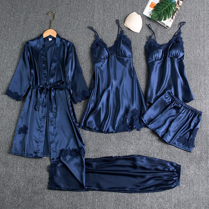Elegant Pyjamassæt | Fem Delt Nattøjssæt 0
