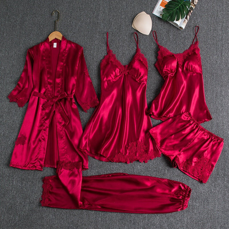 Elegant Pyjamassæt | Fem Delt Nattøjssæt 1