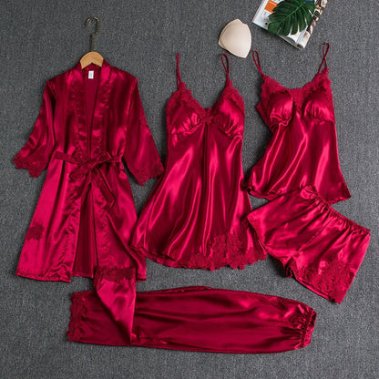 Elegant Pyjamassæt | Fem Delt Nattøjssæt 1