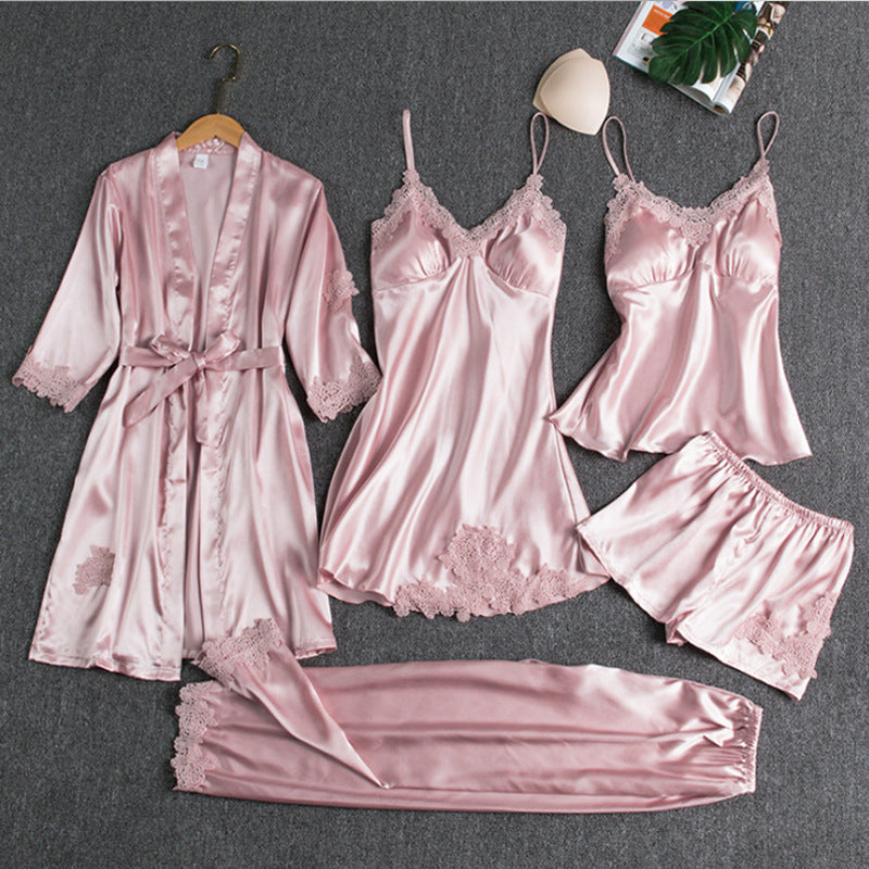 Elegant Pyjamassæt | Fem Delt Nattøjssæt 2