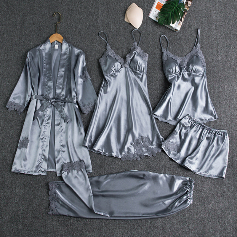 Elegant Pyjamassæt | Fem Delt Nattøjssæt 4