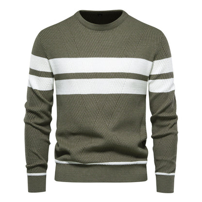 Elias Striped Sweater | Men's Casual Knitwear 0
