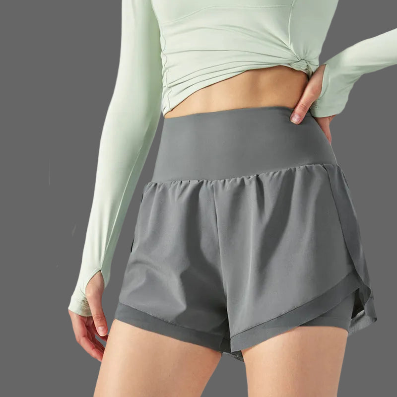 Elvira 2-i-1 Høj Talje Sportsshorts | Yoga og Fitness Shorts 3