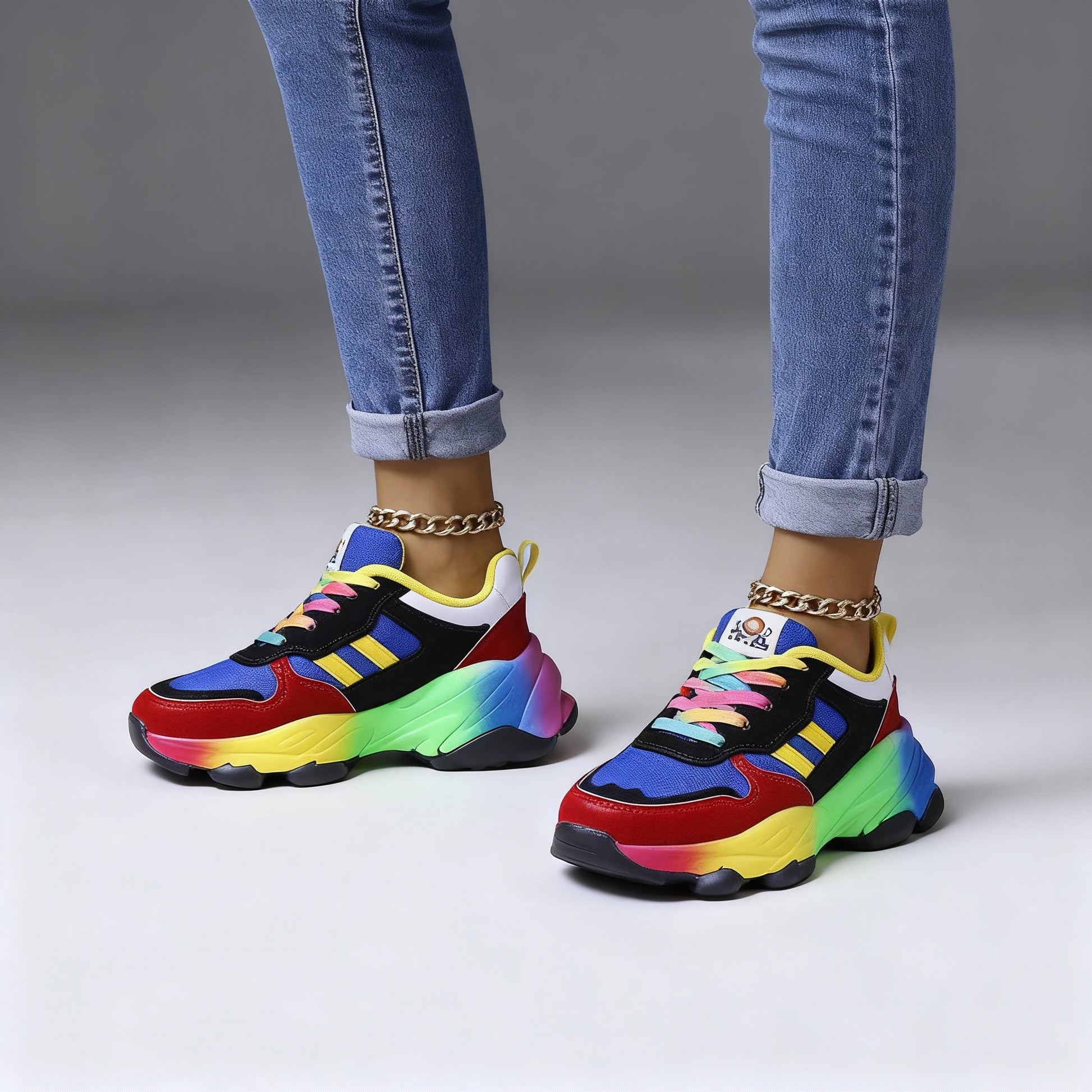 Flerfarvede Sneakers til Kvinder | Komfortable Sko 0