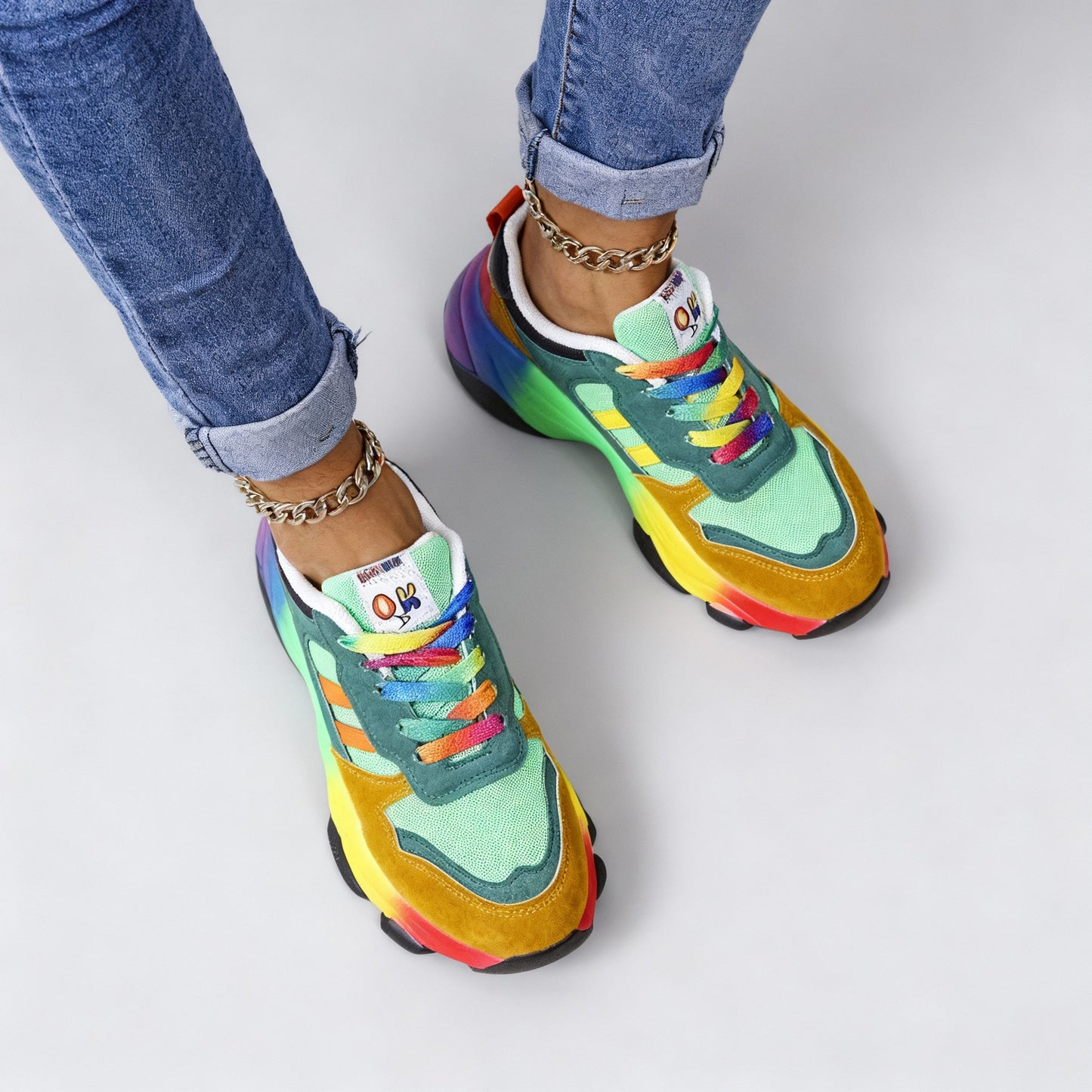 Flerfarvede Sneakers til Kvinder | Komfortable Sko 4