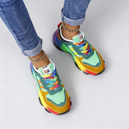 Flerfarvede Sneakers til Kvinder | Komfortable Sko 4