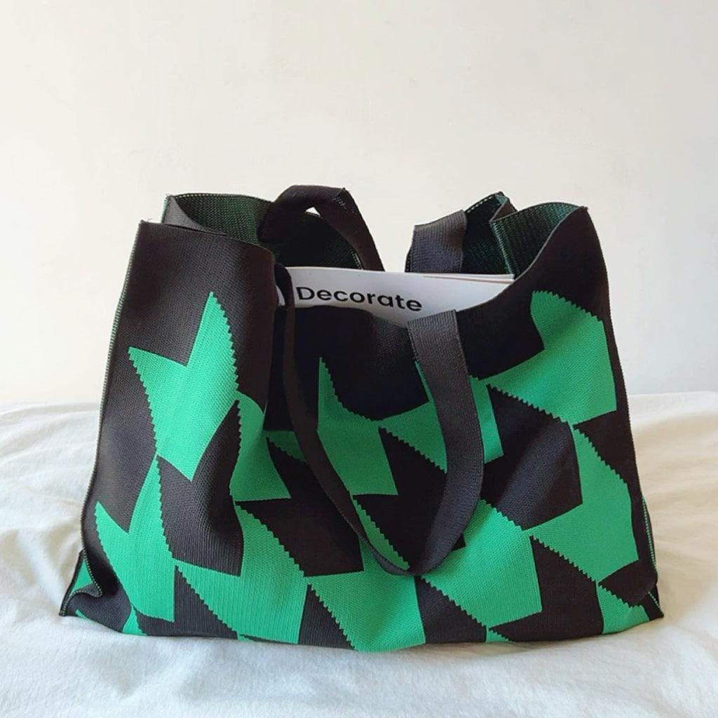 Geometric Pattern Tote Bag | Spacious Shopper Bag for Women 2