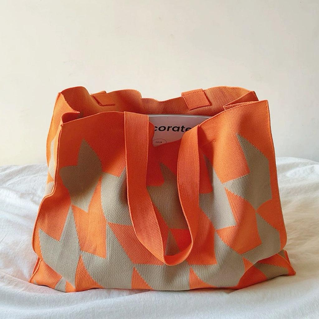 Geometric Pattern Tote Bag | Spacious Shopper Bag for Women 4