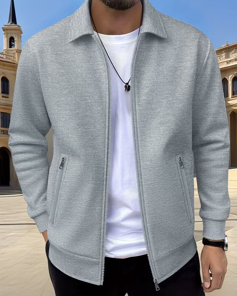 Gideon Classic Textured Athletic Jacket for Men 1