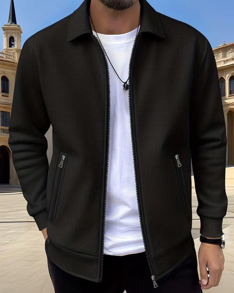 Gideon Classic Textured Athletic Jacket for Men 2