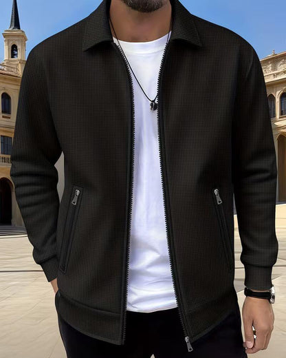 Gideon Classic Textured Athletic Jacket for Men 2