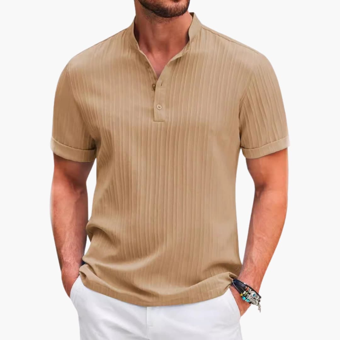 Henley T-shirt til mænd | Casual Poloshirt 2