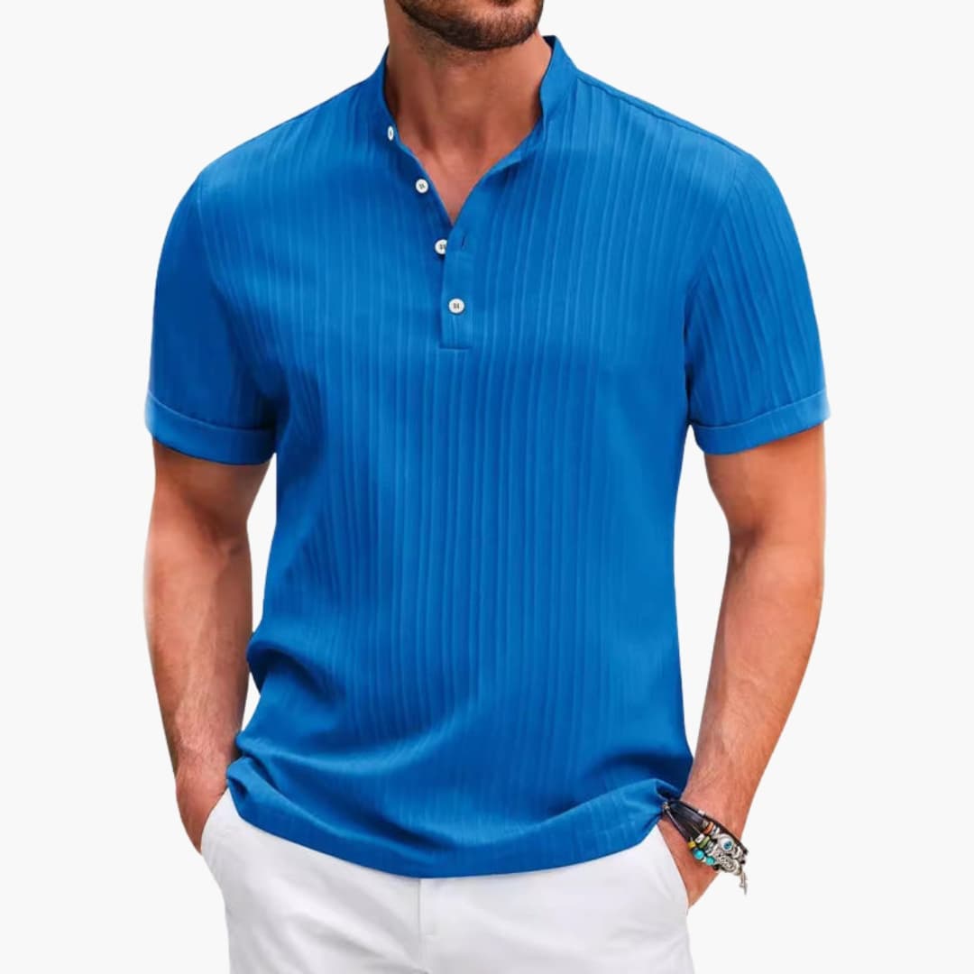 Henley T-shirt til mænd | Casual Poloshirt 4