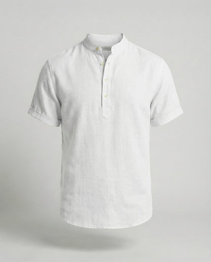 Herre Poloshirt V-hals | Kortærmet Casual Top 4