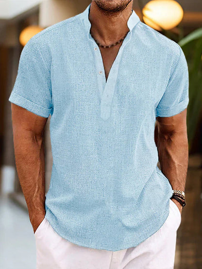 Herre V-hals Poloshirt | Klassisk Poloshirt til Mænd 1