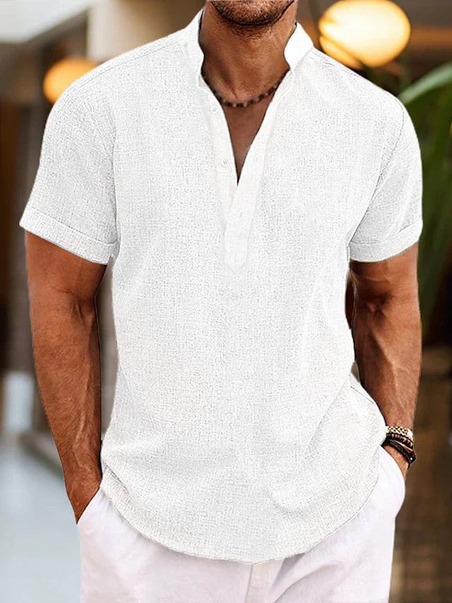 Herre V-hals Poloshirt | Klassisk Poloshirt til Mænd 2