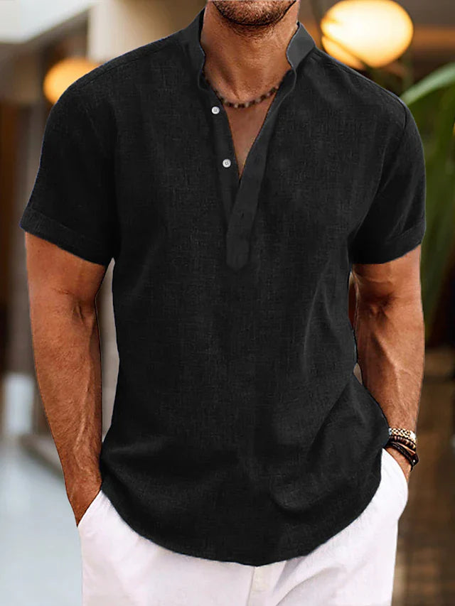 Herre V-hals Poloshirt | Klassisk Poloshirt til Mænd 3