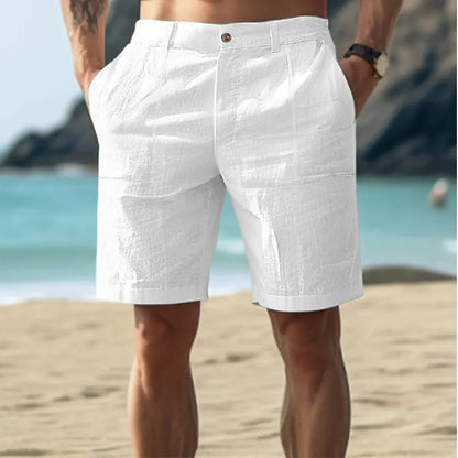 Herreshorts i Hør | Casual Sommershorts til Mænd 0