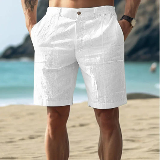 Herreshorts i Hør | Casual Sommershorts til Mænd 0