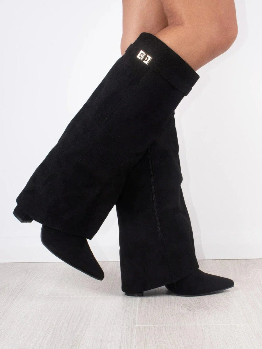 High Leather Knee High Boots | Women's Regular Fit Footwear 0