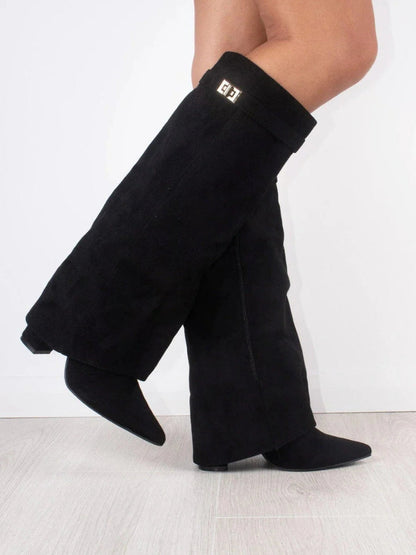 High Leather Knee High Boots | Women's Regular Fit Footwear 0