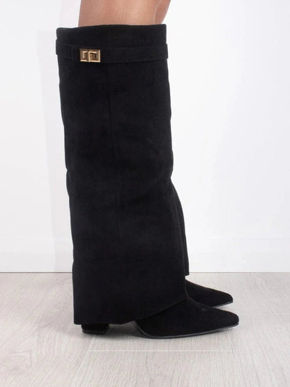 High Leather Knee High Boots | Women's Regular Fit Footwear 1