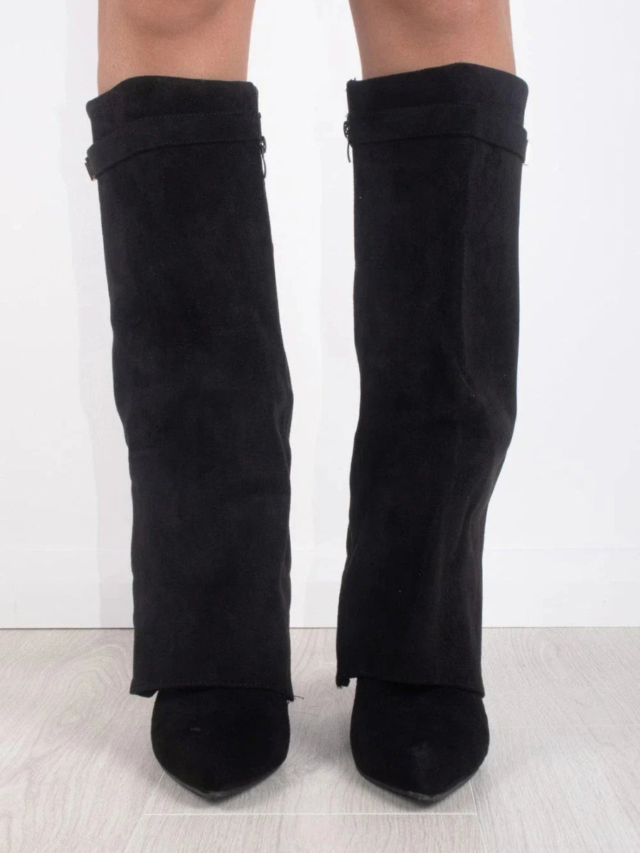 High Leather Knee High Boots | Women's Regular Fit Footwear 3