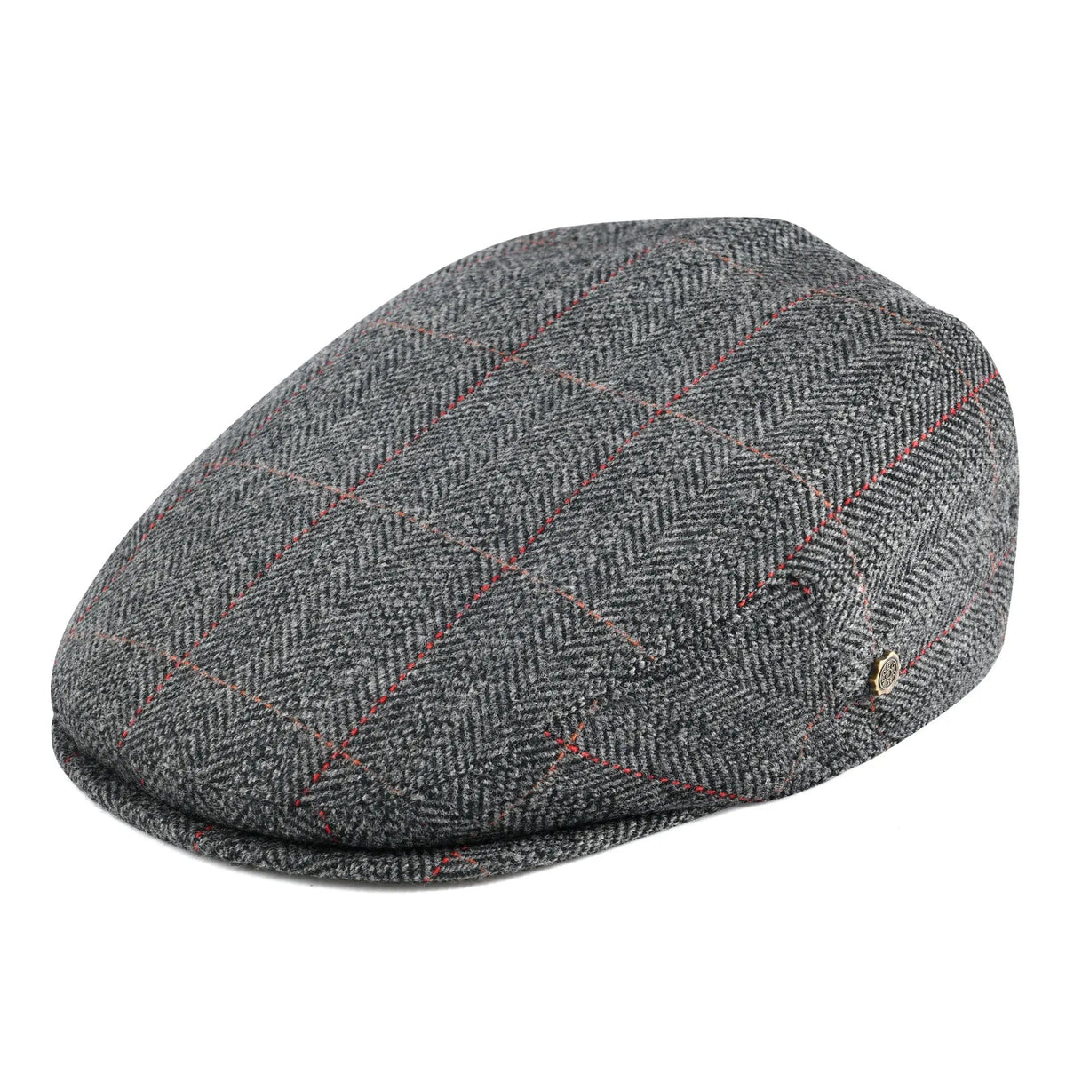 James | Classic Herringbone Stitch Flat Cap 0