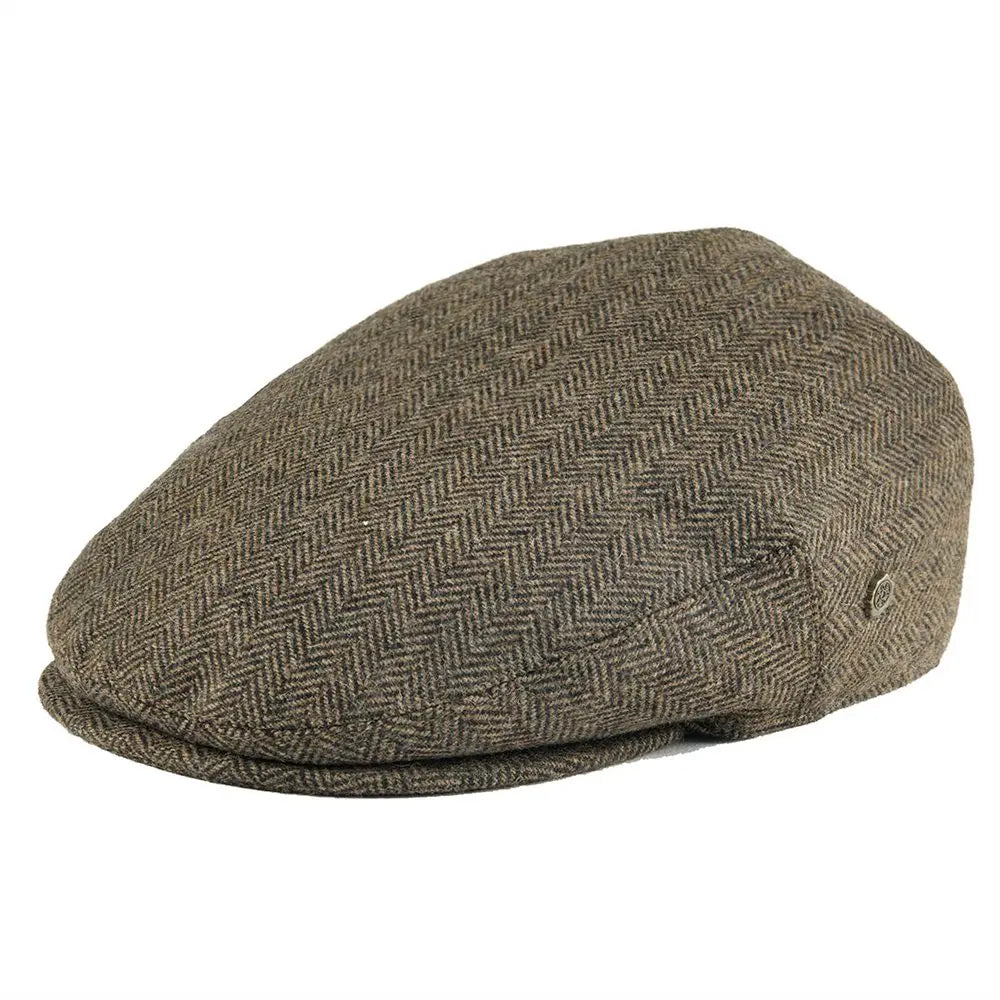 James | Classic Herringbone Stitch Flat Cap 6