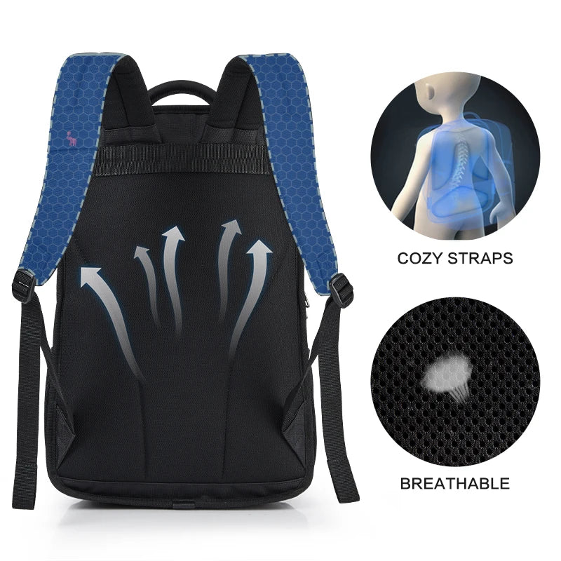 Laptop Rygsæk 15,6 Vandtæt Nylon 29L Casual Skuldertaske 3