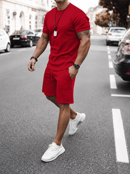 Let T-shirt og Shorts Sæt | Sommer Outfit til Mænd 7