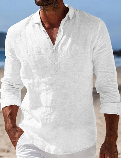 Maxwell Men's Lightweight Long Sleeve Shirt | Casual Summer Shirt 1