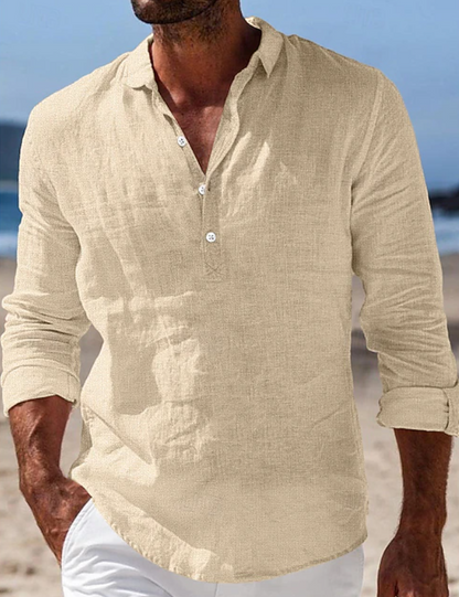 Maxwell Men's Lightweight Long Sleeve Shirt | Casual Summer Shirt 2
