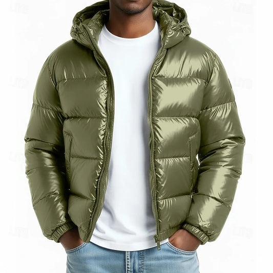 Men's Hooded Puffer Jacket 0