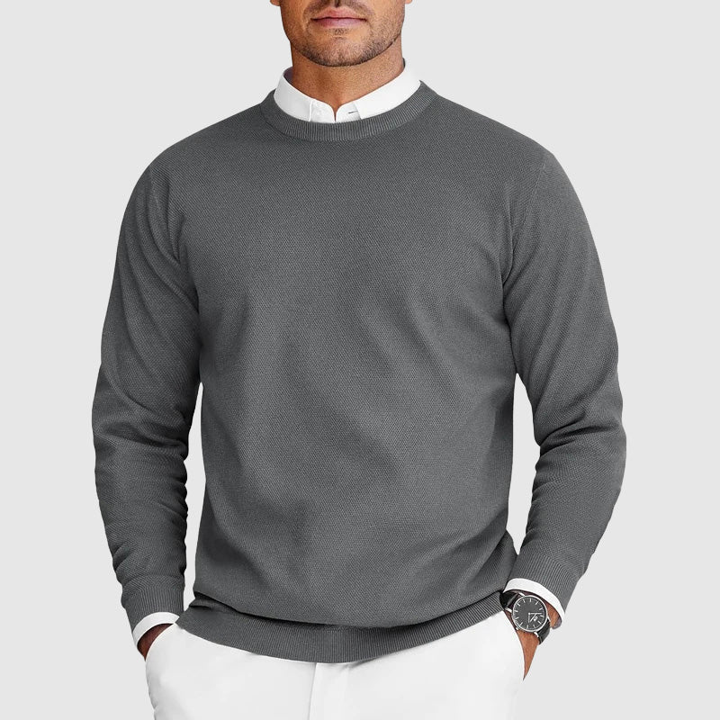 Men's Lightweight Knit Crew Neck Sweater | Casual Fashion Top 3