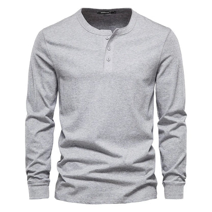 Men's Long Sleeve Button-Up Shirt | Casual Fit Cotton 2