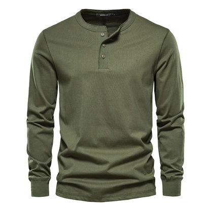 Men's Long Sleeve Button-Up Shirt | Casual Fit Cotton 3