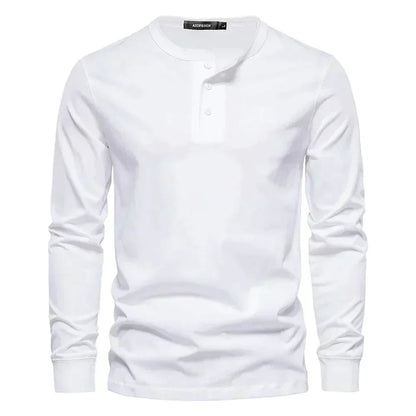 Men's Long Sleeve Button-Up Shirt | Casual Fit Cotton 4