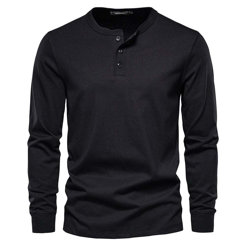 Men's Long Sleeve Button-Up Shirt | Casual Fit Cotton 7