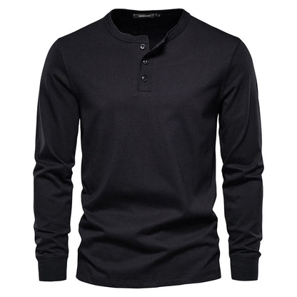 Men's Long Sleeve Button-Up Shirt | Casual Fit Cotton 7