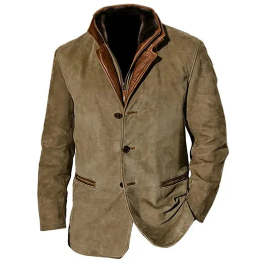 Men's Palermo Leather Button-Up Jacket | Leather Jacket 0
