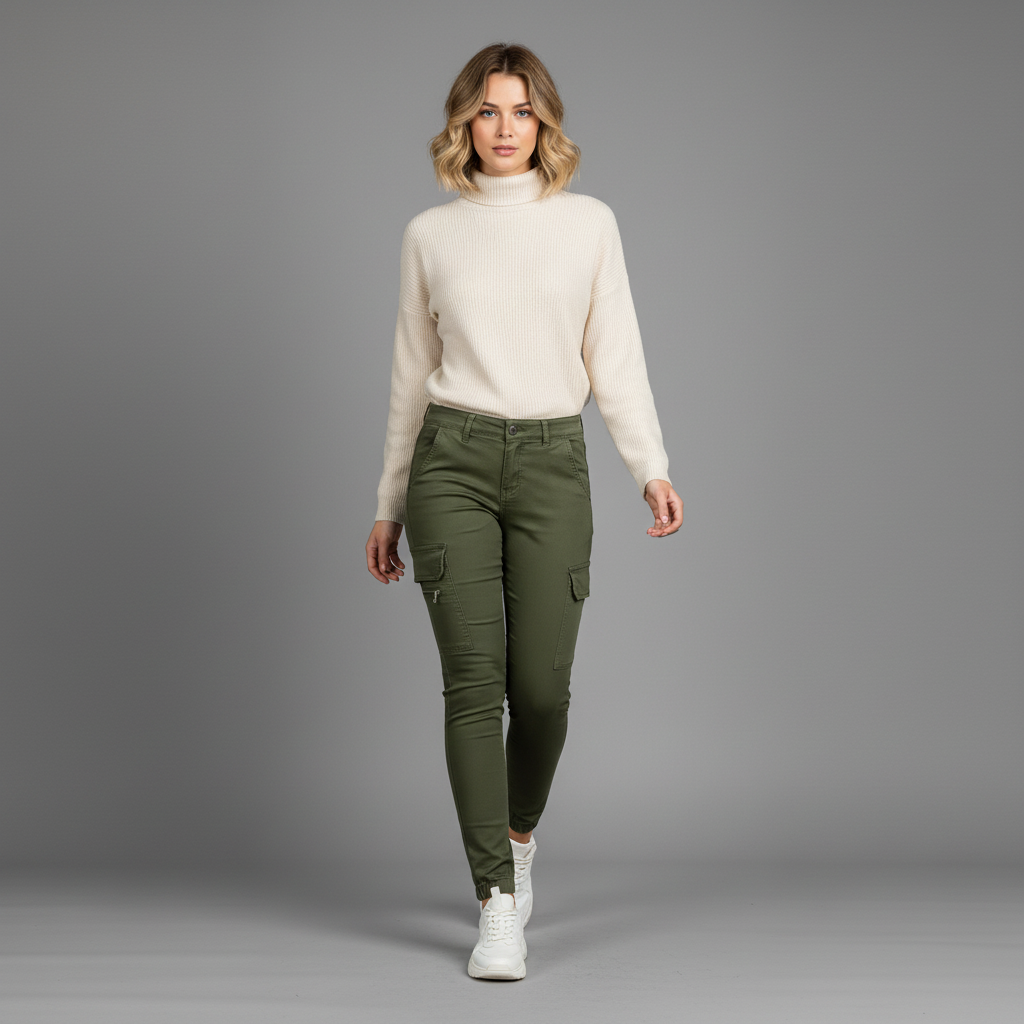 Moderne Cargo Bukser Dame | Trendy Cargobukser