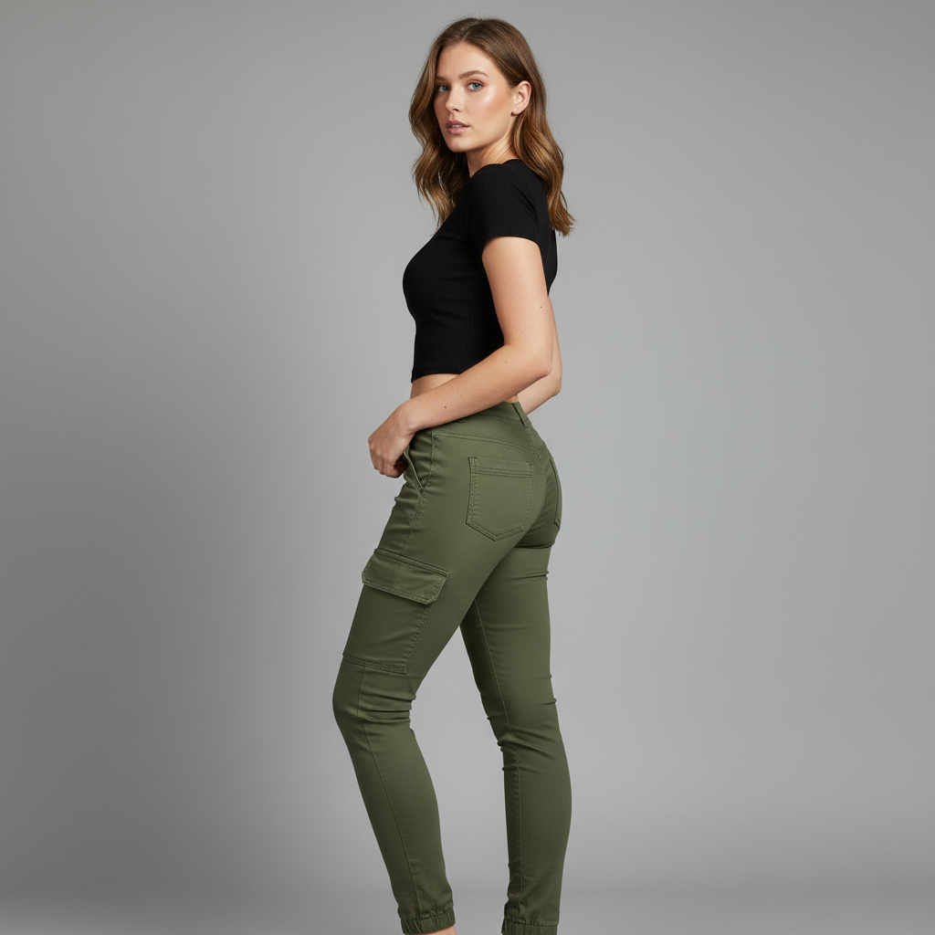 Moderne Cargo Bukser Dame | Trendy Cargobukser