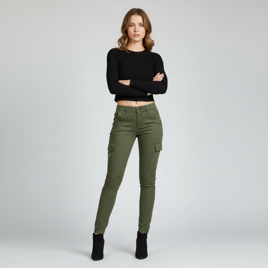 Moderne Cargo Bukser Dame | Trendy Cargobukser