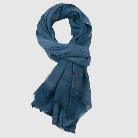 Monferrato Woven Scarf | Lightweight Cotton Blend Accessory 0