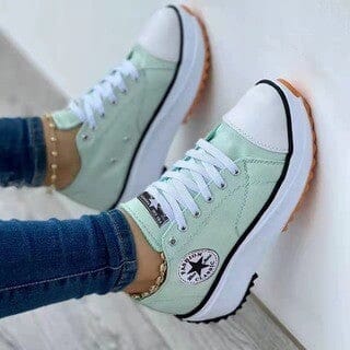 Platform Sneakers Damer | Trendy Fritidssko med Tyk Sål 4
