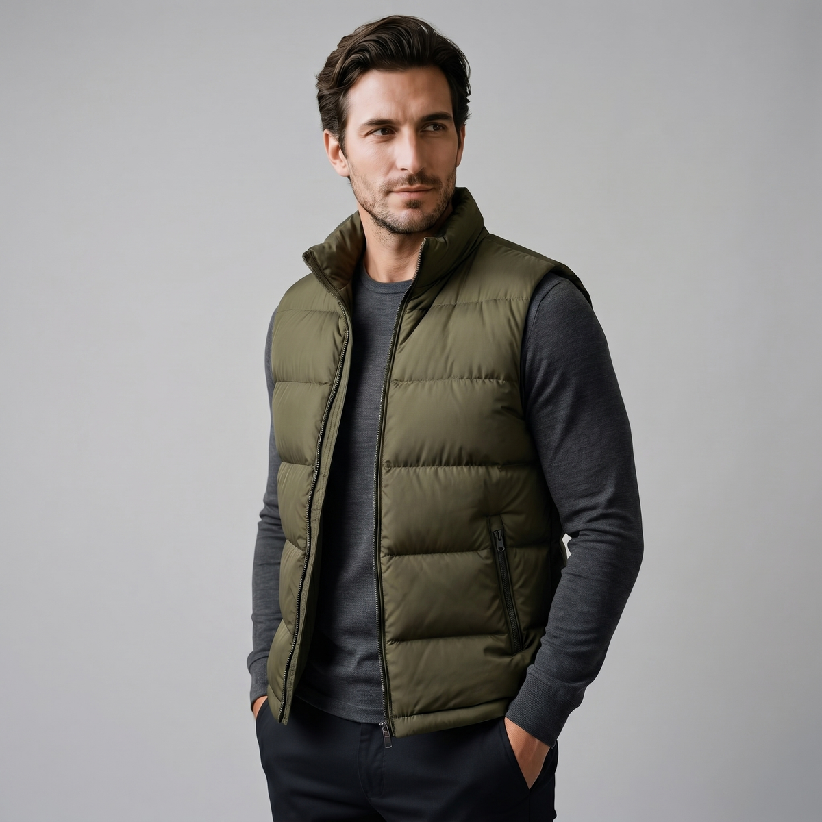 Quilted Padded Gilet | Men's Winter Casual Vest 1
