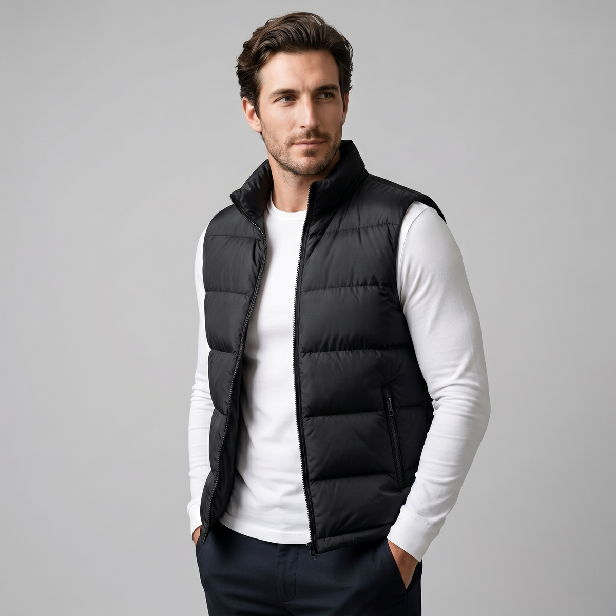 Quilted Padded Gilet | Men's Winter Casual Vest 5