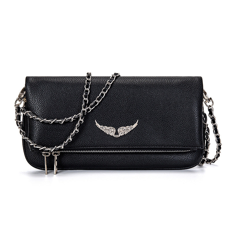Ravenna | Elegant Clutch til Kvinder i Sort Syntetisk Læder 0