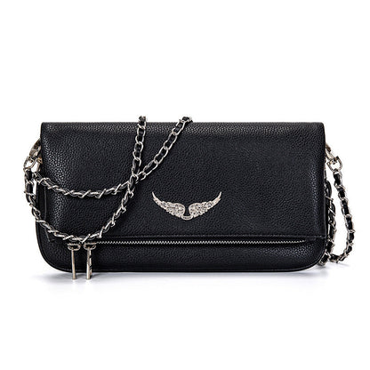 Ravenna | Elegant Clutch til Kvinder i Sort Syntetisk Læder 0
